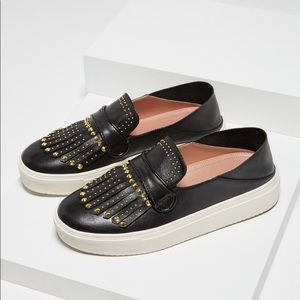 Bcbgmaxazria Dita Studded Leather Sneaker